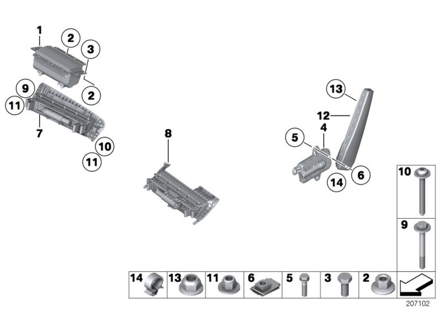 Diagram Airbag for your 2023 BMW X3  30eX 