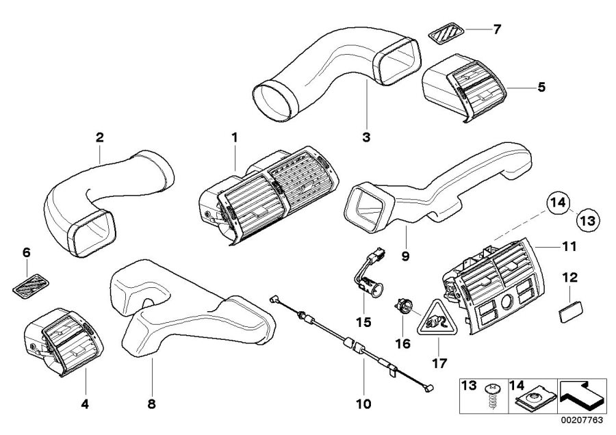 Diagram Air outlet for your 2008 BMW M3   