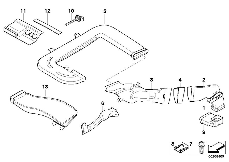 Diagram Air channel for your BMW