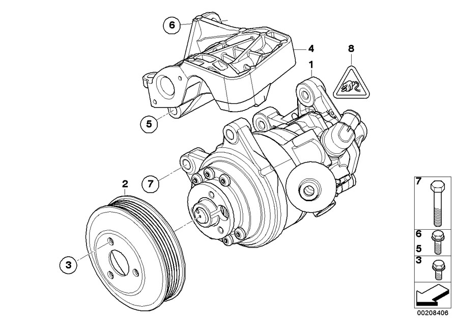 Diagram Power steering PUMP/ADAPTIVE Drive for your BMW X2  