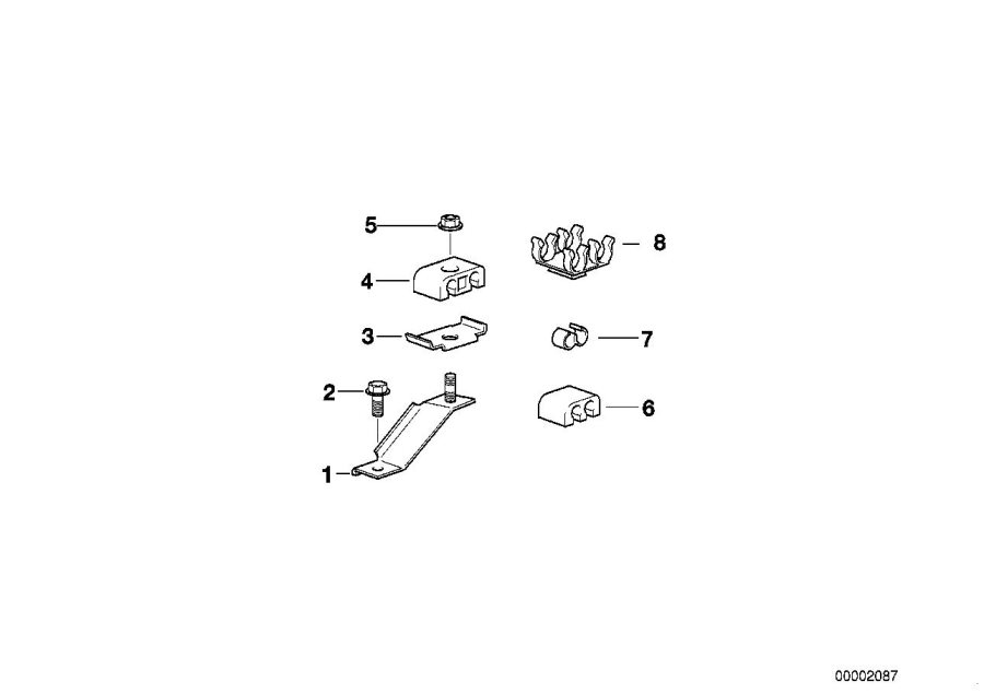 Diagram FUEL PIPE BRACKET for your BMW