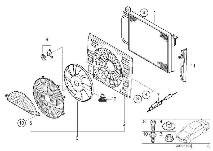 Diagram Climate CAPACITOR/ADDITIONAL blower for your BMW