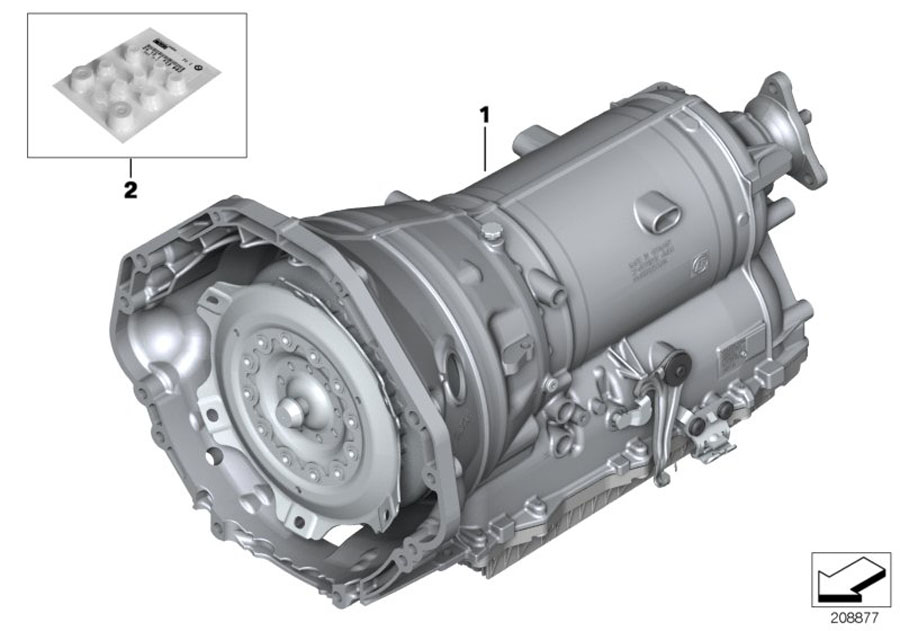 Diagram Automatic transmission GA8HP70Z for your BMW