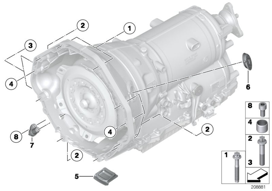 Diagram GEARBOX MOUNTING for your 2009 BMW M6   