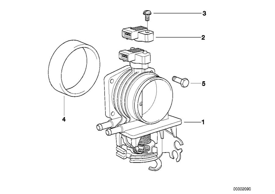 Diagram Throttle Housing Assy for your 2012 BMW M6   