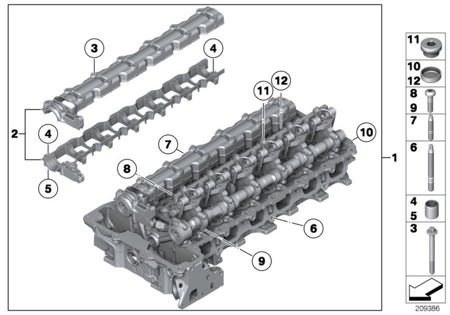 Diagram Cylinder Head for your 2016 BMW 228i   