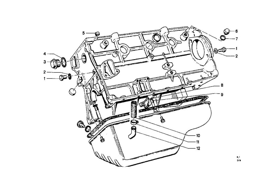 Le diagramme Carter-moteur pour votre BMW