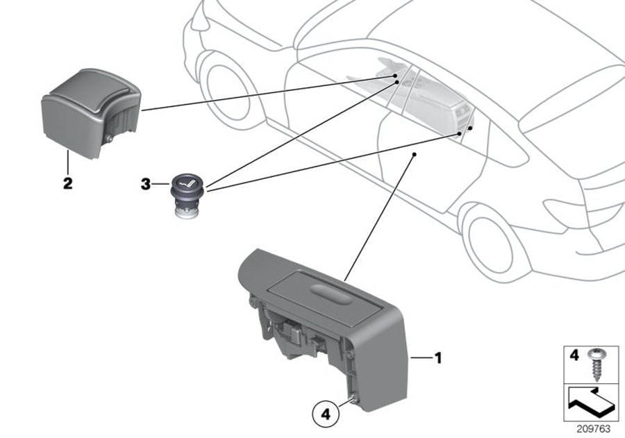 Diagram Retrofit smoker package for your 2007 BMW M6   