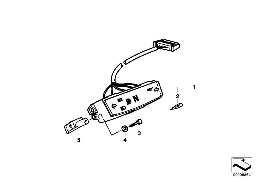 Diagram Telltale unit for your 2003 BMW R1150GS   