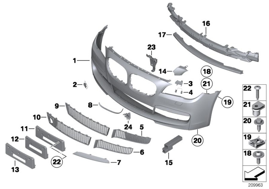 Diagram M Trim, front for your 2014 BMW 750iX Automatic Sedan 