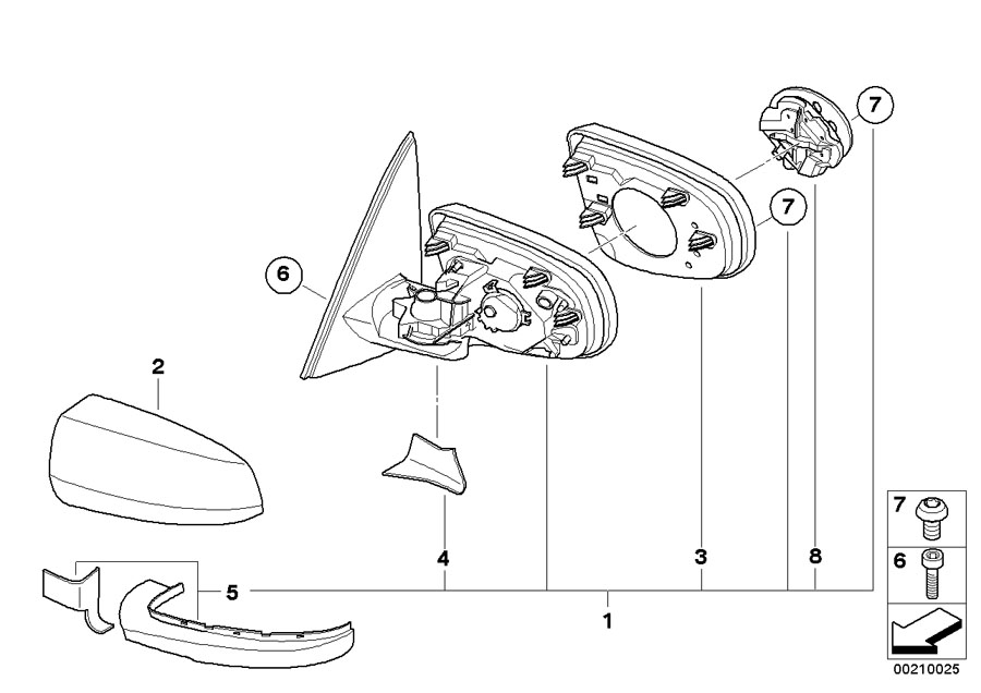 Diagram Exterior mirror (S430A) for your 2017 BMW X6   