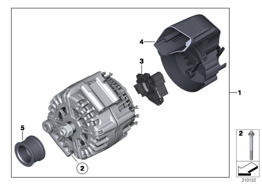 Diagram Alternator for your BMW