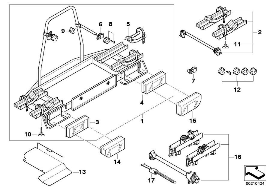 Diagram Bicycle carrier, trailer coupling for your 2022 BMW X5   
