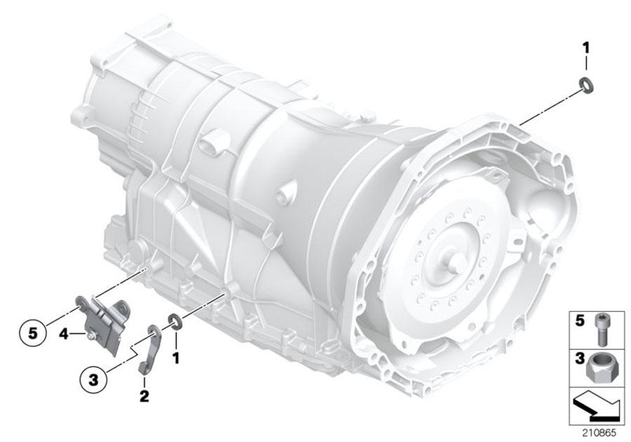 Diagram GA6HP26Z gearshift parts for your BMW