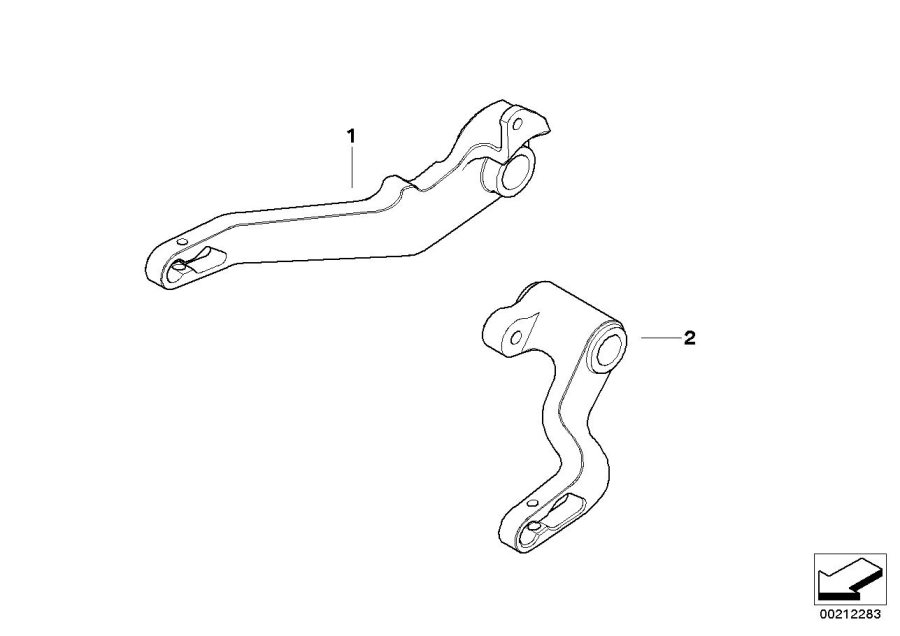 Diagram Footbrake lever & gearshift lever,milled for your 2010 BMW R1200R   