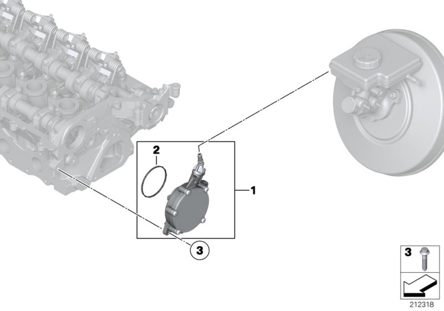 Diagram VACUUM PUMP WITH TUBES for your 2020 MINI Countryman   