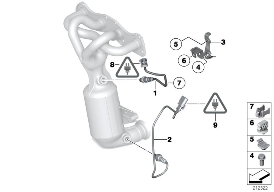 Diagram Lambda Probe Fixings for your MINI