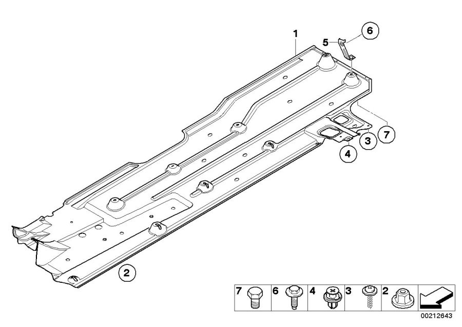 Diagram Underfloor coating for your MINI Hardtop  