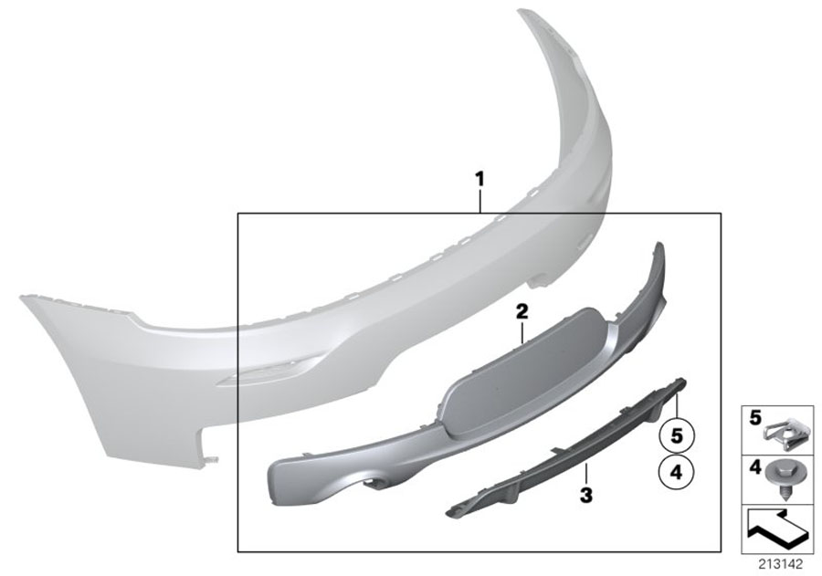 Diagram Retrofit "Sport" diffusor for your 2010 BMW Z4   