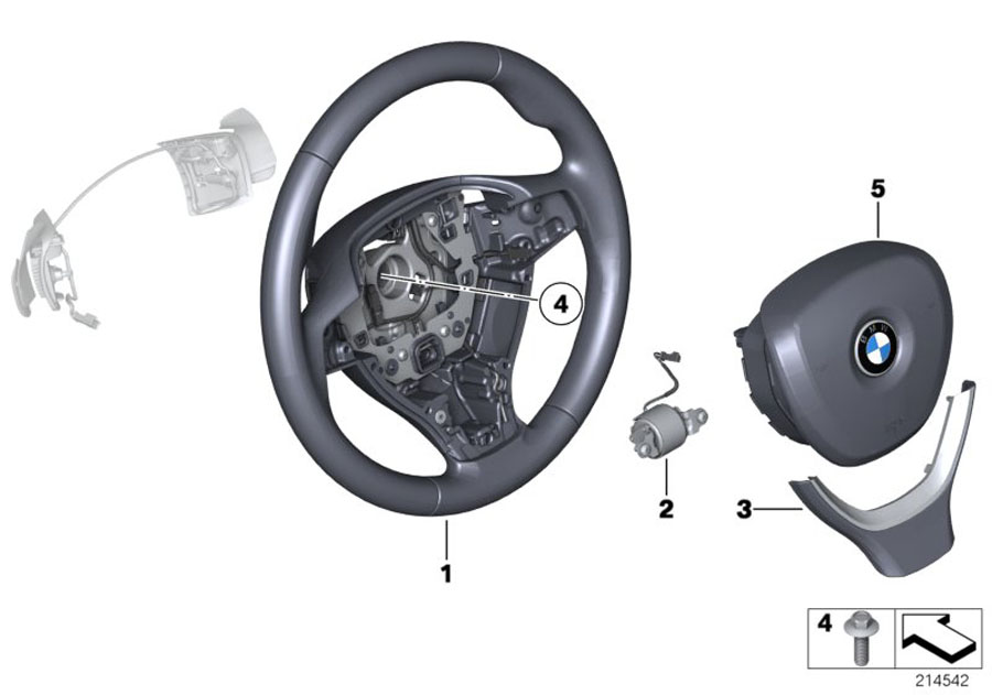 Diagram Sports st. wheel airbag multif./paddles for your 2021 BMW M550iX Sedan  