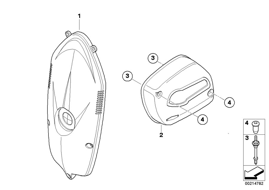 Diagram Carbon parts, engine for your 2016 BMW C evolution   