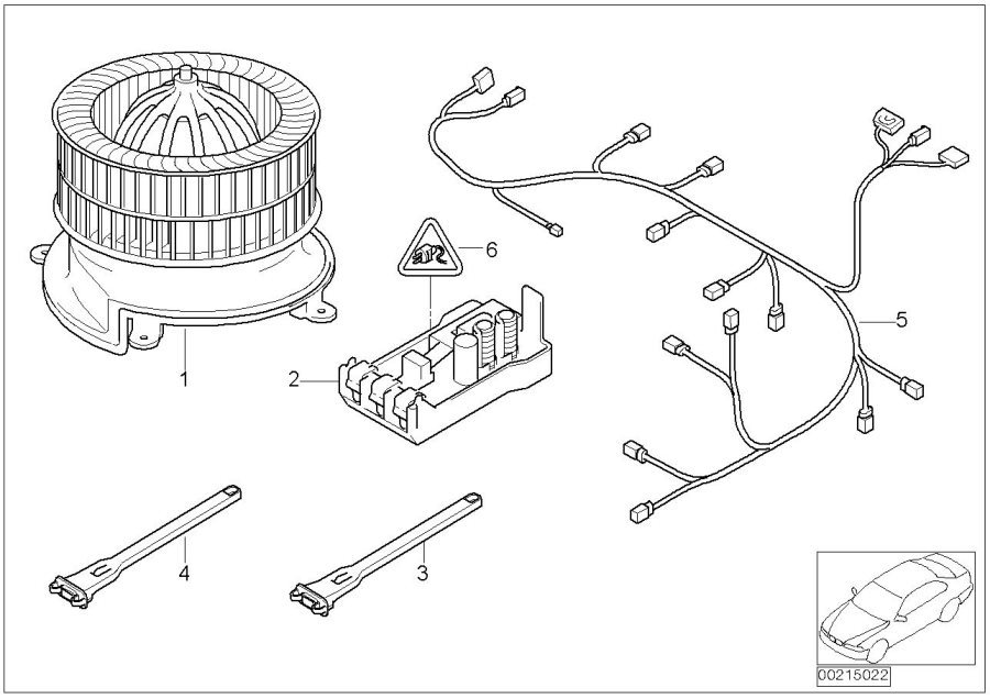 Diagram Electric parts F automatic air condition for your 2007 BMW X5   