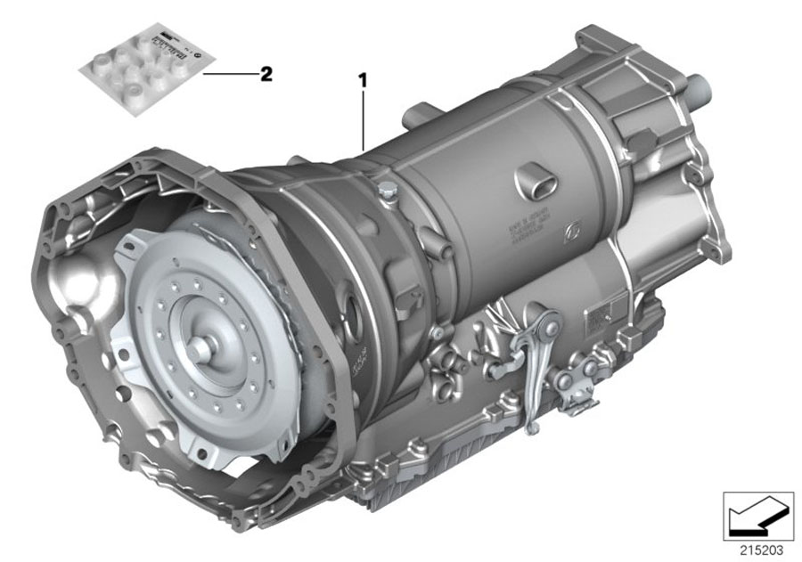 Diagram Automatic transmission GA8HP70Z - AWD for your BMW