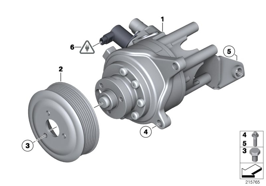 Diagram hydraulic pump for your 2009 BMW M6   