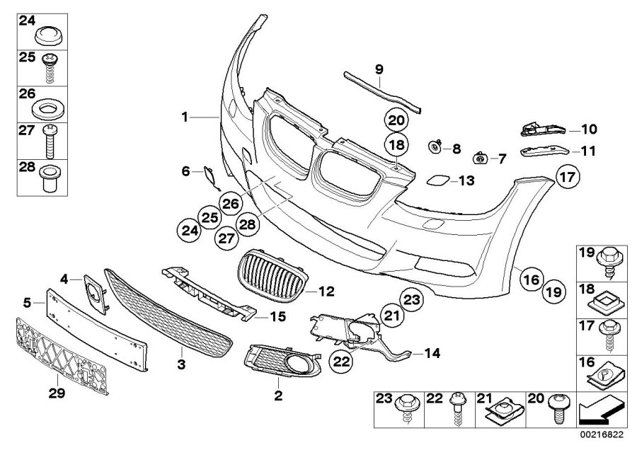 Diagram M Trim, front for your 2014 BMW 435i   