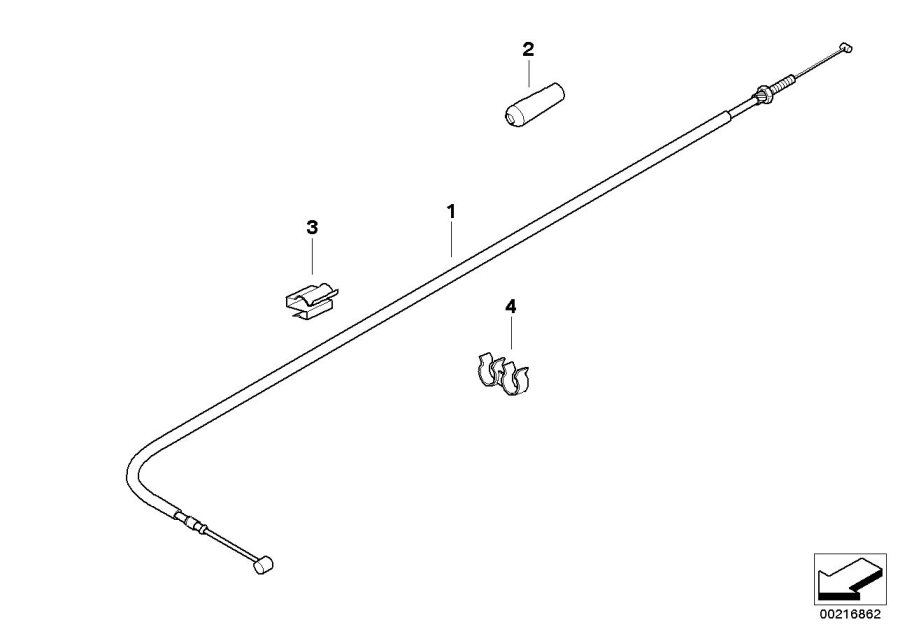 Diagram Bowden cable for your 2013 BMW C600 Sport   