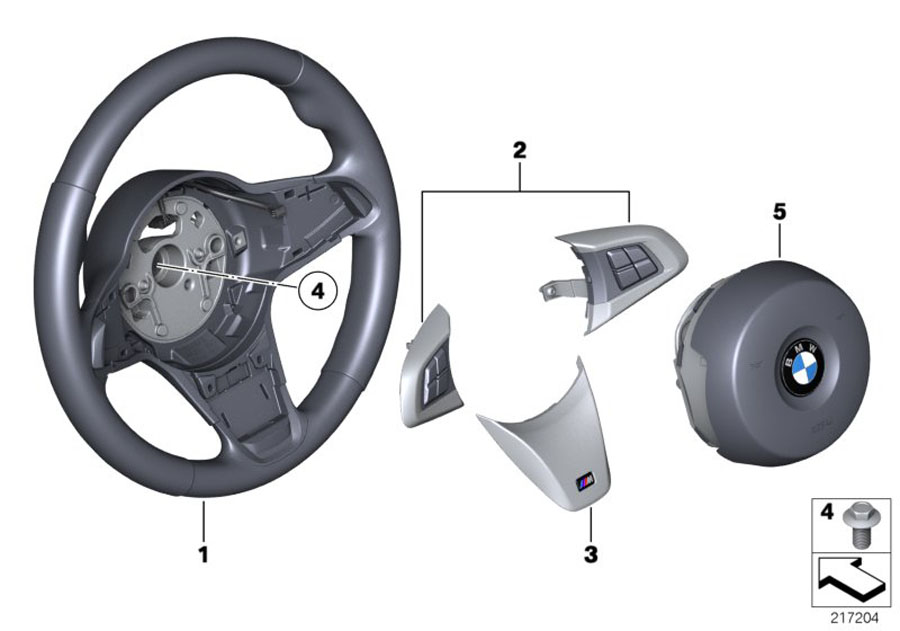 Diagram M sports strng whl,airbag,multifunction for your 2023 BMW X3  30eX 