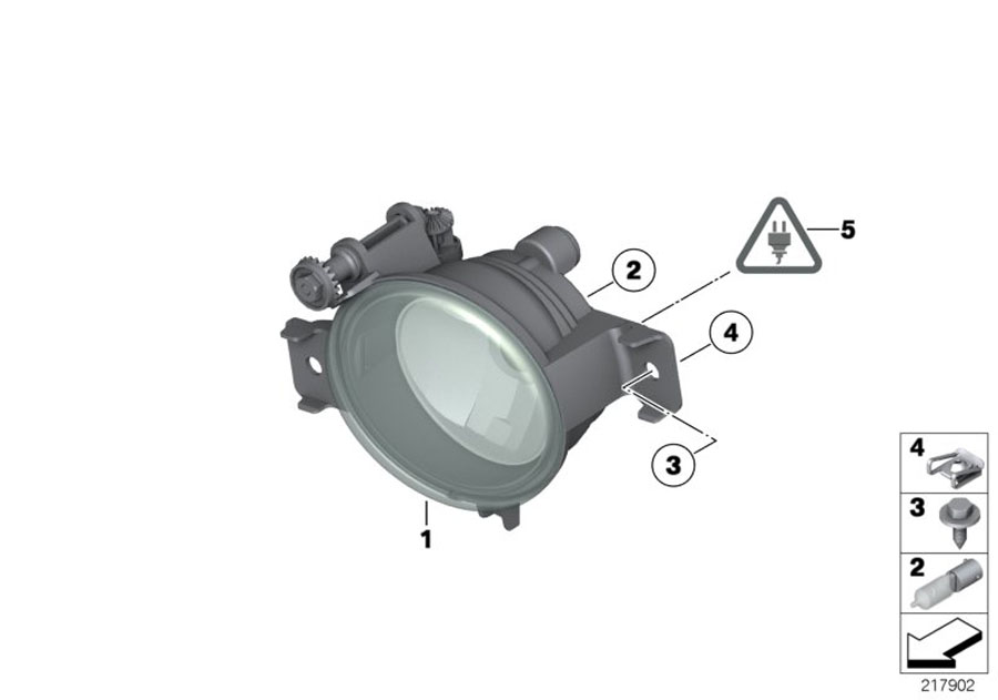 Diagram Fog lights for your BMW X5  