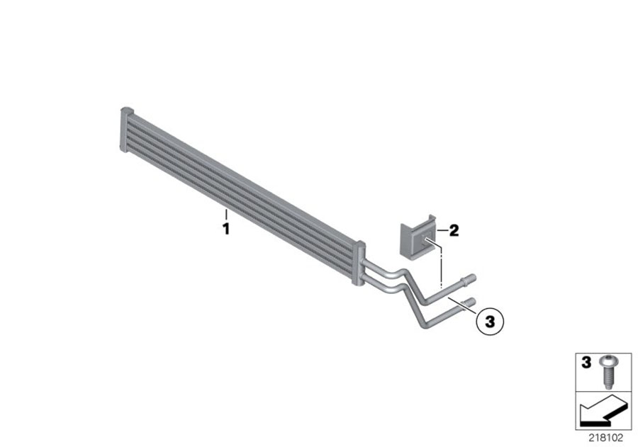 Diagram Power steering cooler for your 2008 BMW X5   