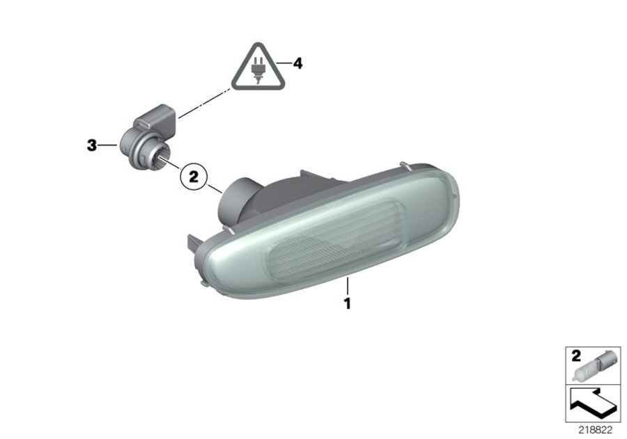 Diagram Back-up lamp for your MINI