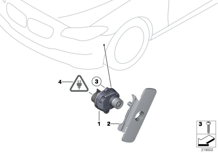Diagram Side-view camera for your 2021 BMW M440iX   