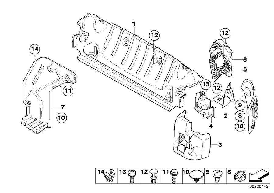 Diagram Luggage compartment sill trim for your 2008 BMW 328i   