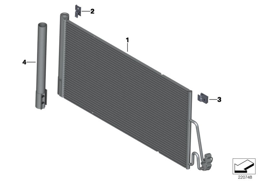 Diagram Condenser air conditioning for your MINI