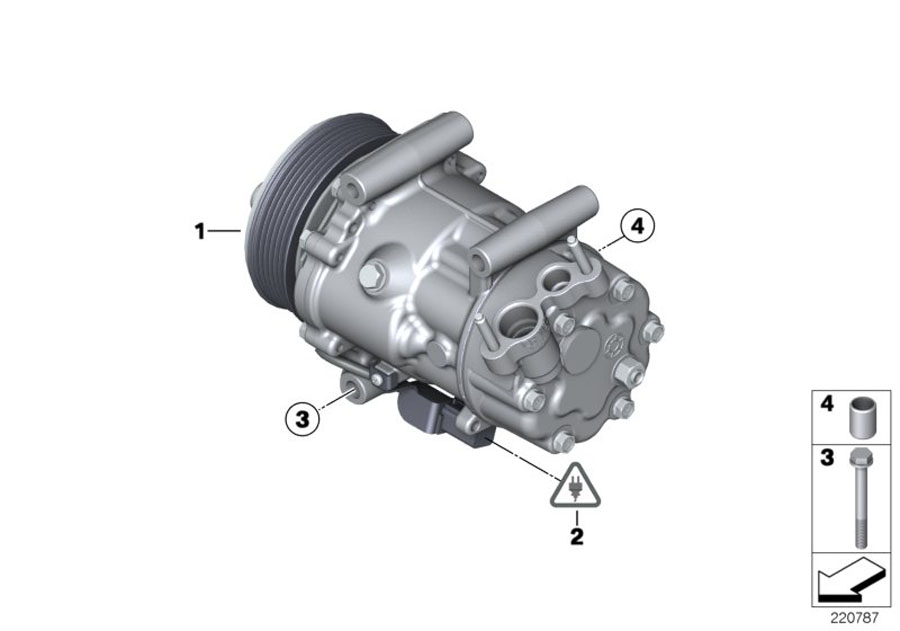 Diagram RP A/C compressor for your MINI