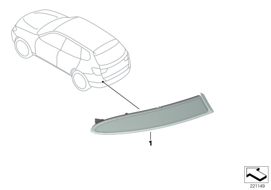 Diagram REFLECTOR for your 2012 BMW 750iX   