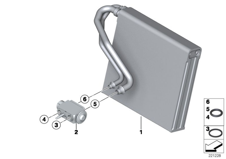 Diagram Evaporator / Expansion valve for your MINI