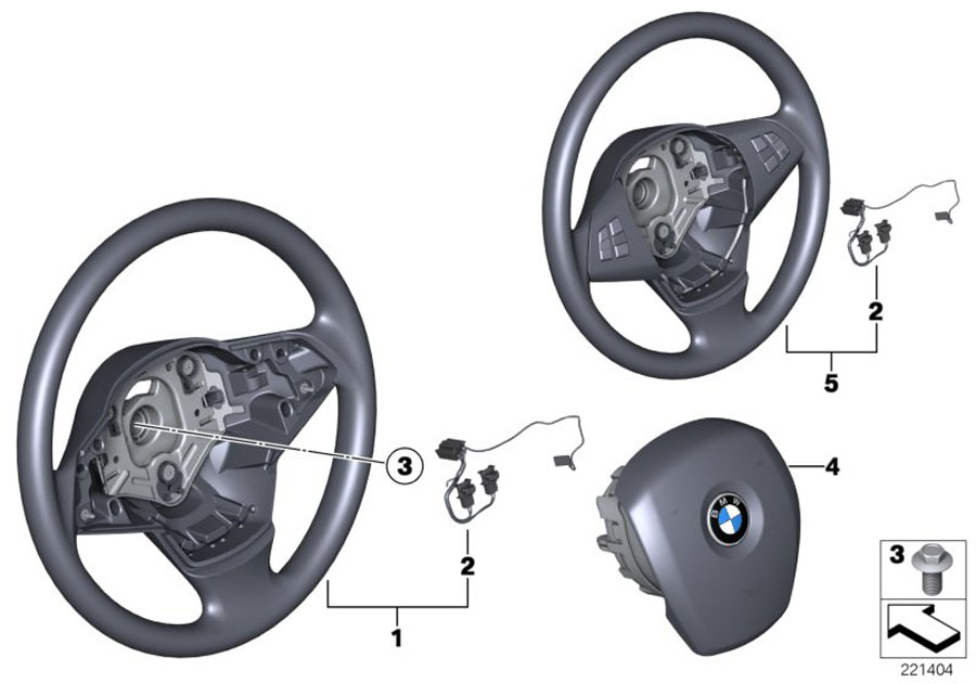 Diagram Leather steering wheel for your 2023 BMW X3  30eX 