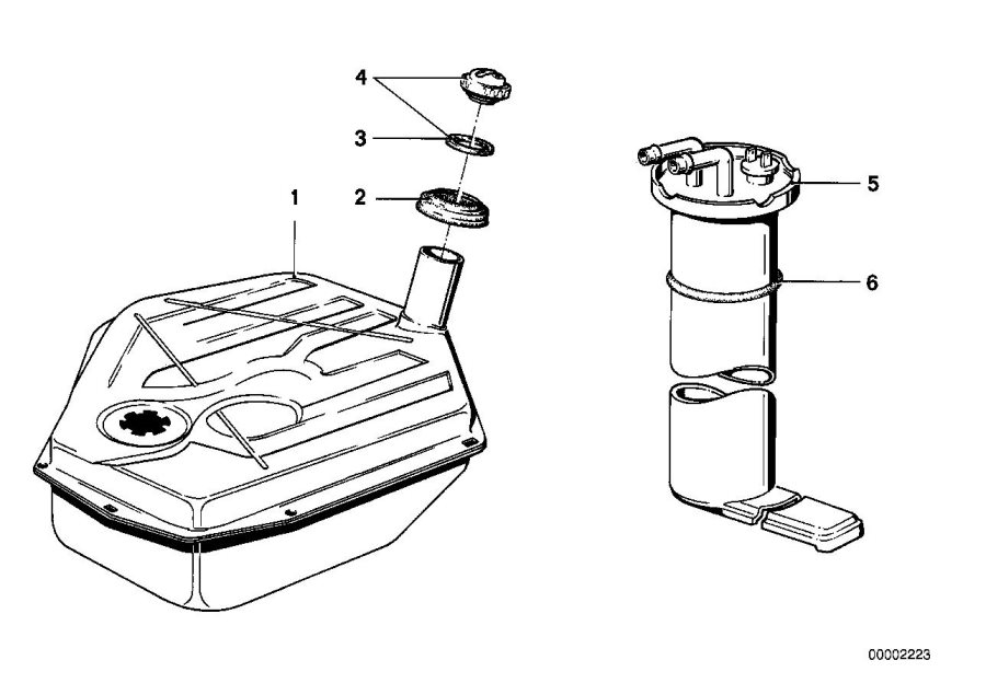 Diagram Fuel TANK/ATTACHING parts for your 2023 BMW X3  30eX 