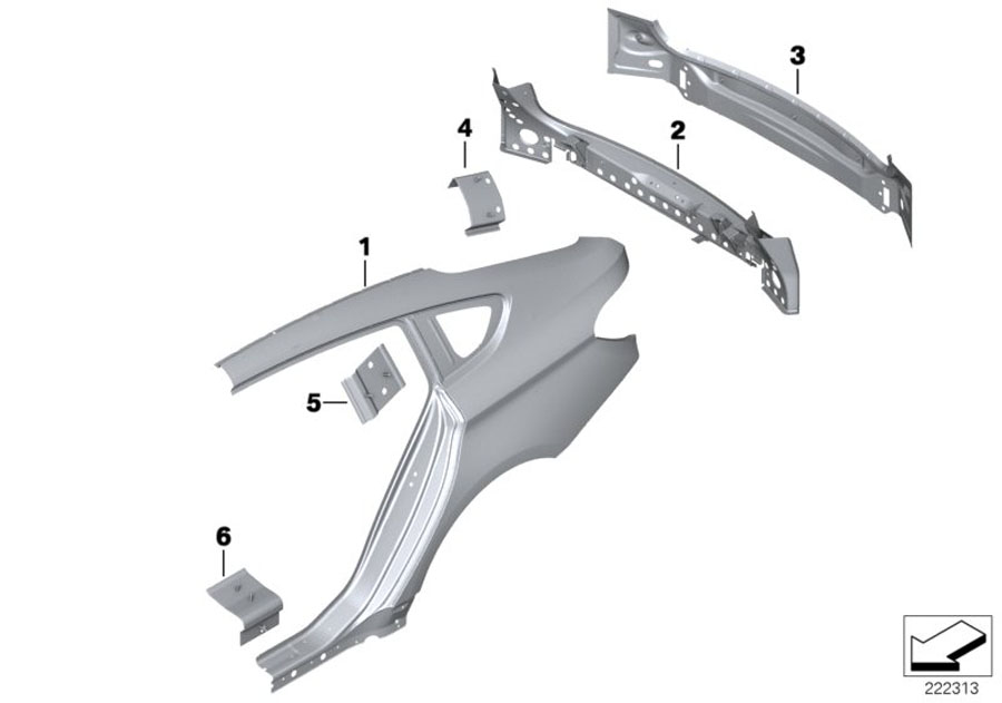 Diagram SIDE PANEL/TAIL TRIM for your BMW