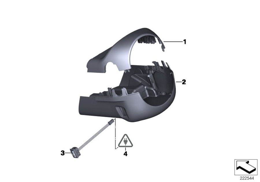 Diagram Trim, switch center, steering column for your 2013 BMW 135i   