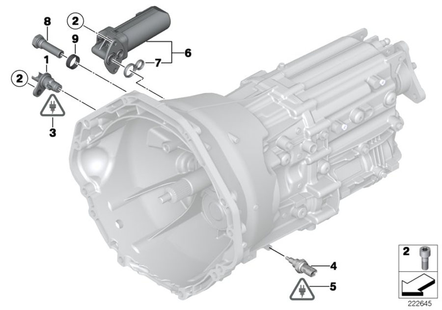 Le diagramme GS6-53BZ/DZ Pompe à huile / capteurs pour votre BMW