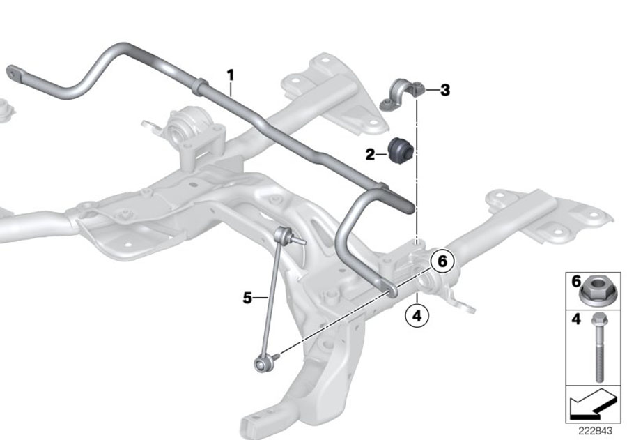 Diagram Stabilizer, front for your 2020 MINI Countryman   