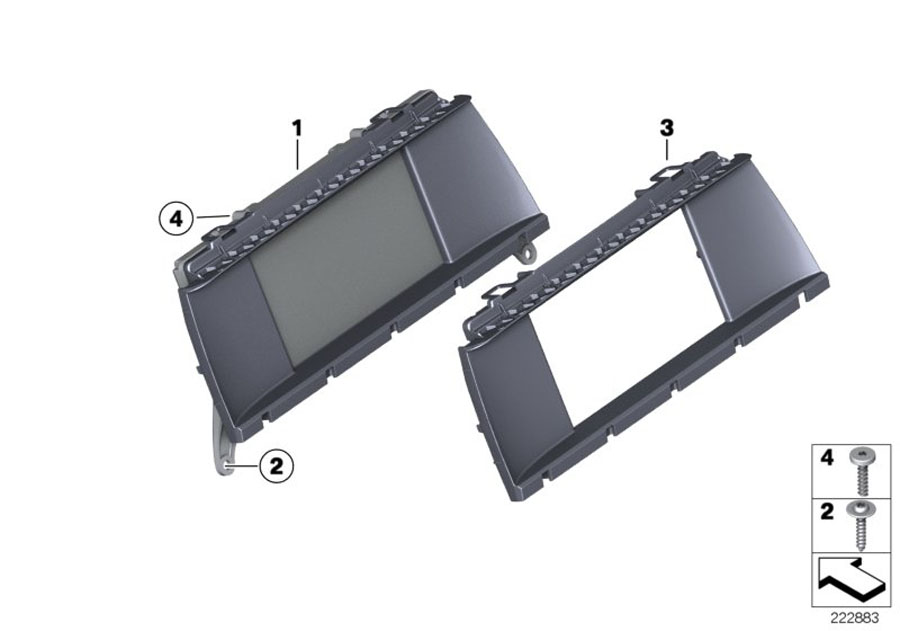 Diagram Central information display for your BMW