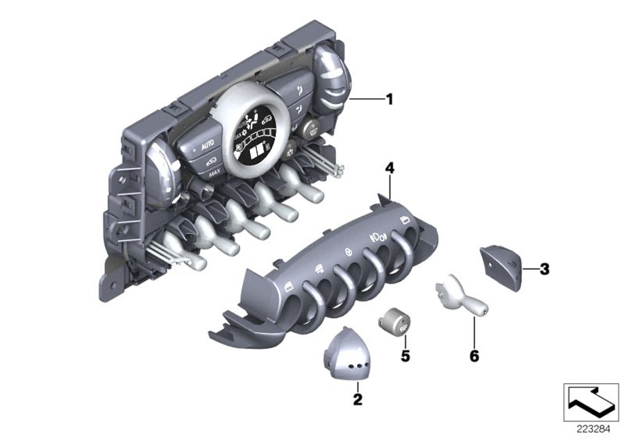 Diagram Automatic air conditioning control for your MINI