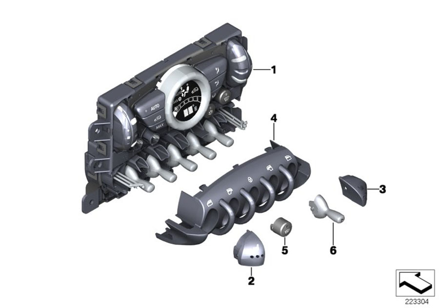 Diagram Automatic air conditioning control for your MINI