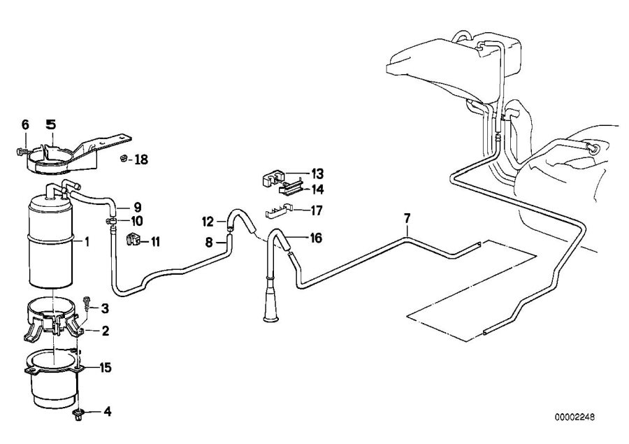 Diagram Activated Charcoal Filter/TUBING for your 2014 BMW M6   